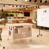 【本日発売】立ち会議をスマートに。収納＆電源拡張ができるハイテーブル（YSU-004）登場！