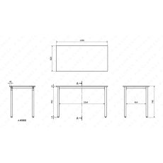 画像16: シンプルワークデスク　ホワイト／木目柄 ※法人様限定商品です (16)