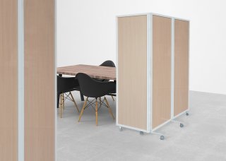 パーテーション　ホワイト　3連×2点 飛沫防止】パーティションホワイトボード 両面 高さ180cm 連結