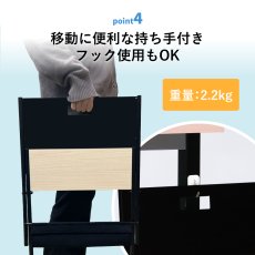 画像5: 荷物置き アンダーデスクワゴン　X脚折り畳みタイプ  (5)