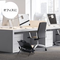 画像9: 荷物置き アンダーデスクワゴン　X脚折り畳みタイプ  (9)