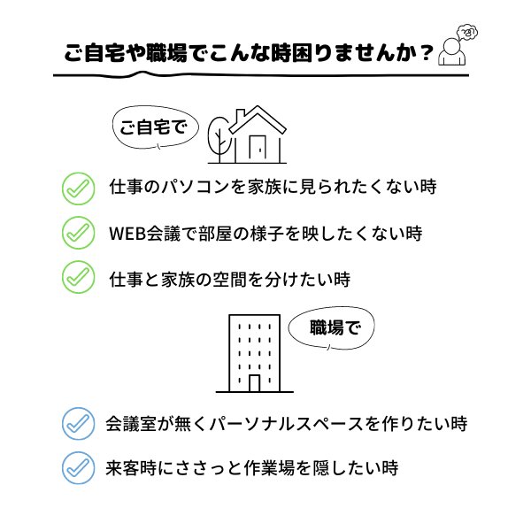 パーテーション クロスZIPスクリーン 5連タイプ - オフィス家具屋