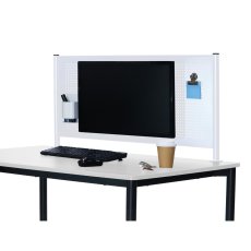 画像12: デスク パーテーション モニター取り付けスチールDパネル　幅100cm・幅120cmタイプ  (12)