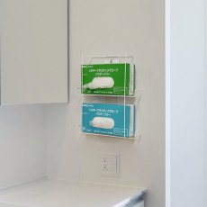 画像2: ボックスホルダー グローブホルダー2段タイプ　2個セット (2)