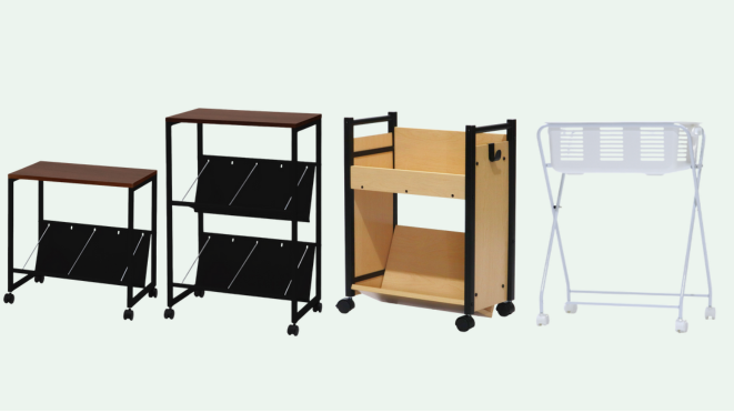 【新商品】林製作所のファイルワゴン(荷物置き)&脱衣ワゴンを新発売!